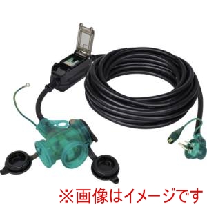 日動工業 NICHIDO 日動工業 PBWL-EB10T-S 防雨Lヘナポッキン延長ブレーカ10m 漏電保護専用
