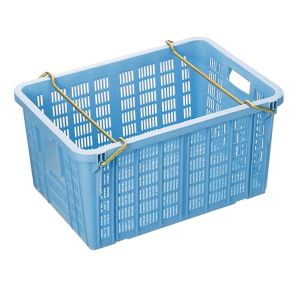 岐阜プラスチック工業 リス NO.7502 プラスケットスタッキング金具付 BL PP製