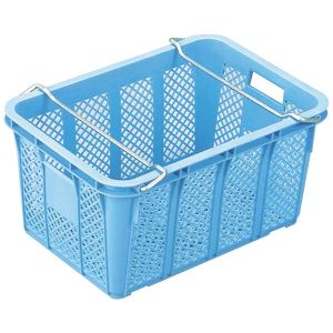 岐阜プラスチック工業 リス NO.550 プラスケット スタッキング金具付 BL PP製