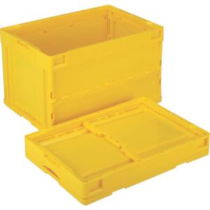 岐阜プラスチック工業 リス CB-S51NR-Y 折りたたみコンテナー  黄 メーカー直送 代引不可 沖縄離島不可