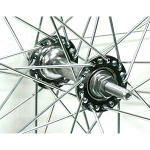 アサヒサイクル ASAHICYCLE アサヒサイクル XFT27 アルミリム 前輪 ナットハブ 27X1-3/8 軸長145mm ASAHICYCLE