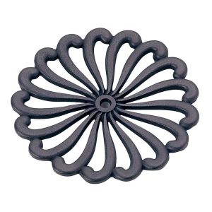 岩鋳 岩鋳 南部鉄器 釜敷 菊型 黒
