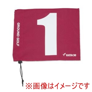 羽立工業 ＨＡＴＡＣＨＩ ハタチ BH5001 グラウンドゴルフ コース整備品 グラウンドゴルフ用旗 レッド 62 14 HATACHI