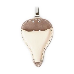 福井 OWL 福井 ＃1005 牛革型押大久保鋏サック小 カン付