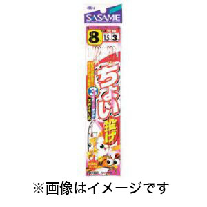 ささめ針 SASAME ささめ針 ちょい投3本針 6号 ハリス 1 K-002