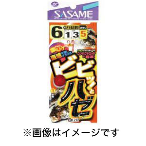 ささめ針 SASAME ささめ針 ビビッとハゼ 5号 ハリス 0.8 H-710