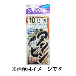 ささめ針 SASAME ささめ針 激釣アジビシ 3本釣 ケイムラフック 10号 ハリス 1.5 D812