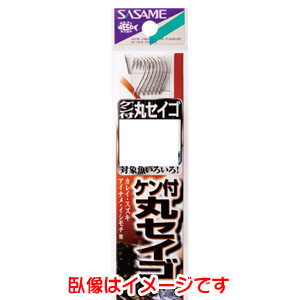 ささめ針 SASAME ささめ針 ケン付丸セイゴ 白 糸付 14号 AA208