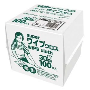尚美堂 フジナップ スーパーワイプクロス 30cm 角 100枚入 ホワイト 尚美堂