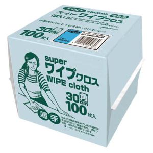 尚美堂 フジナップ スーパーワイプクロス 30cm 角 100枚入 ブルー 尚美堂