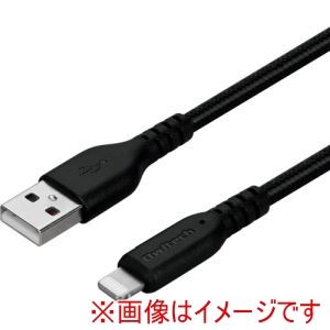 オウルテック Owltech オウルテック OWL-CBA4LA10-BK 断線に強く柔らかい Lightningケーブル 1m ブラック