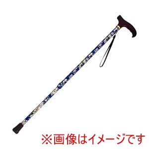 島製作所 島製作所 220094 46-F4 伸縮ステッキ 花柄 ブルー