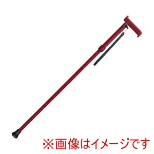 島製作所 島製作所 514652 50C-5 折りたたみめちゃ軽ステッキ レッド