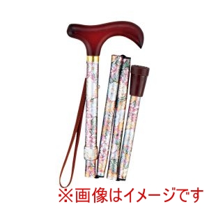島製作所 島製作所 268247 55-F8 折りたたみコンパクトステッキ 花柄 花柄Y