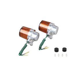 ポッシュフェイス POSH FAITH ポッシュフェイス 093031-23 キャストSバイクウインカー2個入 シングル球/シルバーボディ オレンジレンズ