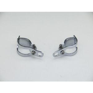 CF-POSH CF-POSH 295717 ウインカーステー メッキ 2pcs フォーククランプタイプ 30-36mmヨウ