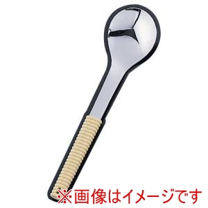 ワダコーポレーション ワダコーポレーション WA 18-8 味道楽 盛り付けスプーン 穴無 アイボリー