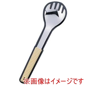 ワダコーポレーション ワダコーポレーション WA 18-8 味道楽 盛り付けフォーク 穴無 アイボリー