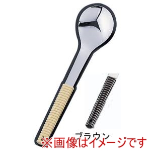 ワダコーポレーション ワダコーポレーション WA 18-8 味道楽 盛り付けスプーン 穴無 ブラウン