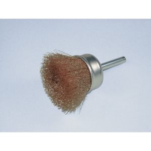 柳瀬 ヤナセ ヤナセ BMCJ-40 軸付カップブラシ 真鍮 40×25×6×35 5個 メーカー直送 代引不可 北海道沖縄離島不可