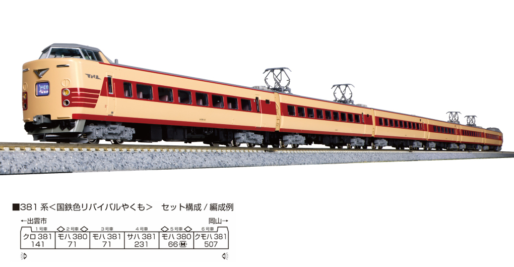  カトー KATO KATO 10-1780 381系 国鉄色リバイバルやくも 6両セット 特別企画品 Nゲージ カトー