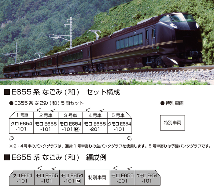  カトー KATO KATO 10-1991 E655系 なごみ(和) 5両セット