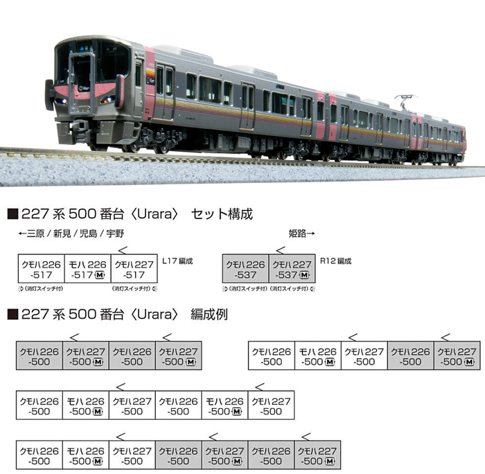  カトー KATO KATO 10-1907 227系500番台<Urara> 3両セット カトー
