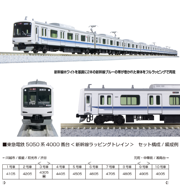  カトー KATO KATO 10-2043 東急電鉄5050系4000番台<新幹線ラッピングトレイン> 10両セット【特別企画品】
