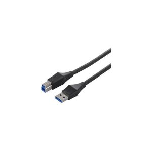 バッファロー BUFFALO ユニバーサルコネクター USB3.0 A to B ケーブル 3.0m ブラック BSUABU330BK