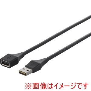 バッファロー BUFFALO バッファロー BU2AAD05BK どっちもUSB2.0 A to A 延長ケーブル 0.5m ブラック