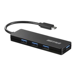 バッファロー BUFFALO バッファロー BSH4U120C1BK USB3.1 Gen1 TypeC 4ポート バスパワーハブ ブラック