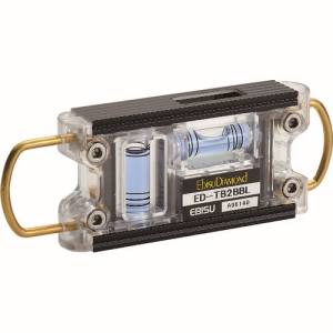 エビス EBISU エビス ED-TB2BBL トビレベル-2 ブラック 気泡管カラー ブルー 水平器