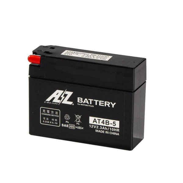  AZ AZ AT4B-5-C シールド型 バイク用バッテリー 液入り充電済み メーカー直送 代引不可 北海道沖縄離島不可