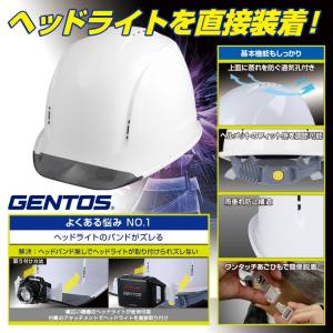  ジェントス GENTOS ジェントス GH01VYT-BL GRIT ヘッドライト一体化可能ヘルメット テープ内装タイプ 青