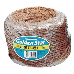 キンボシ GS キンボシ #3427 シュロ縄平巻 茶 100m