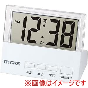 ノア精密 ノア精密 T-762 WH-Z MAG目覚まし時計 クリアタイム