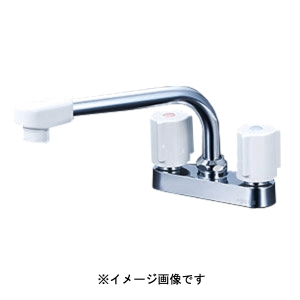 KVK KVK KM17ZGN 寒 2ハンドル混合栓 200mmパイプ付