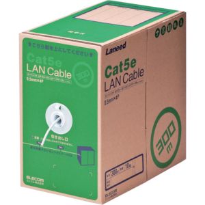エレコム ELECOM エレコム LD-CT2 WH300 RS EU RoHS指令準拠LANケーブル CAT5E 300m ホワイト メーカー直送 代引不可 沖縄離島不可
