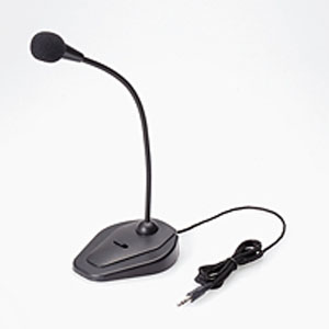 ELECOM エレコム エレコム HS-MC05BK スタンドマイク フレキシブルアーム ミュートスイッチ付き