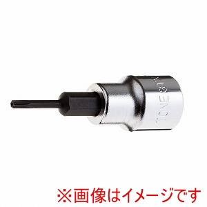 トネ TONE トルクスソケット(いじり防止タイプ) 差込角9.5mm×T9H 3TX-T09H