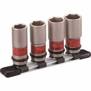 トネ TONE トネ HA404N インパクト用薄形ホイルナットソケットセット ホルダー付 4pcs TONE