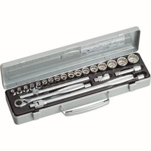 トネ TONE トネ CX3172 ソケットレンチセット 6角12角タイプ 差込角9.5mm 24点セット TONE
