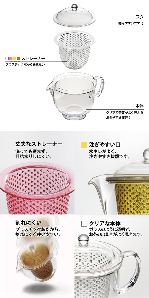  曙産業 曙産業 クリアティーポット 280ml クリア TW-3713