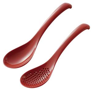 曙産業 AKEBONO 曙産業 いろいろ使える レンゲ スプーン セット大 レッド TW-3786