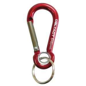 DBLTACT DBLTACT DT-AKO-262 アルミカラビナ O環付 レッド×ガンメタシルバー 三共コーポレーション