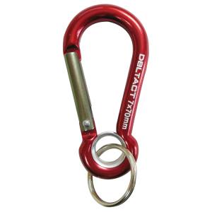 DBLTACT DBLTACT DT-AKO-272 アルミカラビナ O環付 レッド×ガンメタシルバー 三共コーポレーション