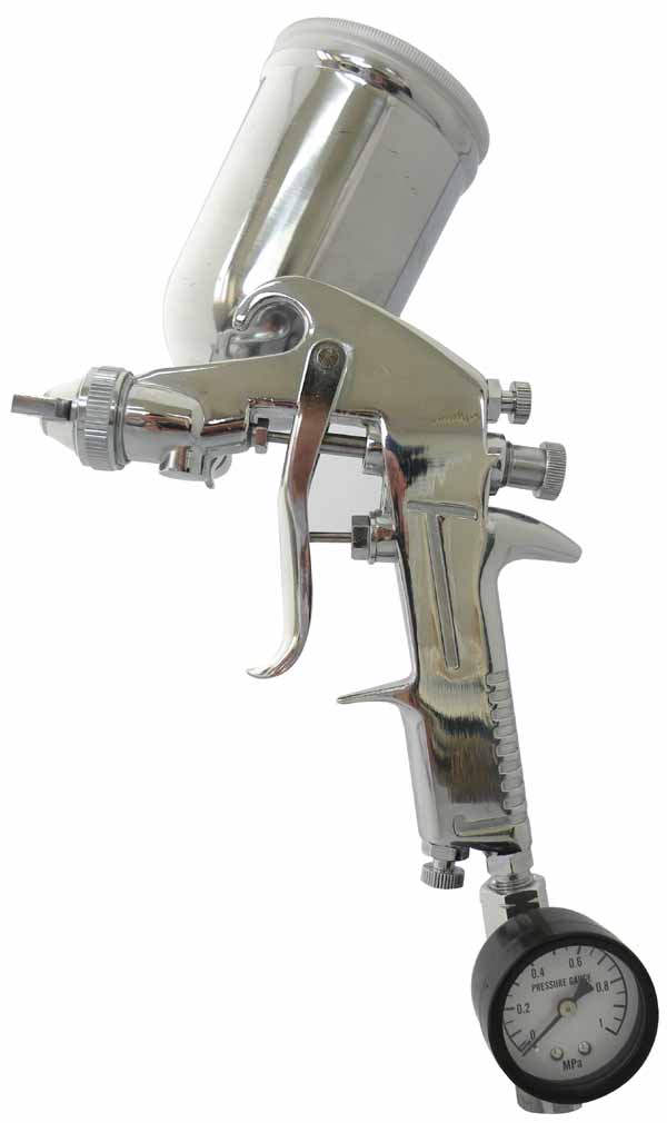  H&H H&H DI-S3 スプレーガンセット 重力式 400cc 圧力計付流量調節器