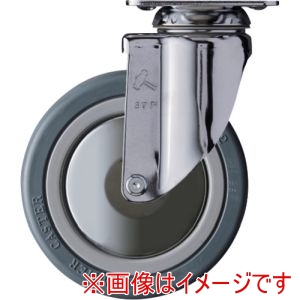 ハンマーキャスター HAMMER CASTER ハンマーキャスター 920M-RB125 プレート式キャスター"920M シリーズ" ナイロンホイールゴム車 自在 車輪径125mm 