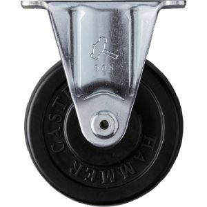 ハンマーキャスター HAMMER CASTER ハンマーキャスター 420SR-RDB65 固定式ゴム車輪 ローラーベアリング 65mm