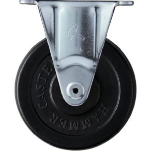ハンマーキャスター HAMMER CASTER ハンマーキャスター 420SR-RDB75 固定式ゴム車輪 ローラーベアリング 75mm